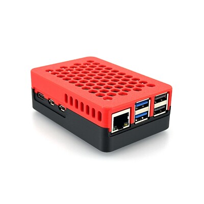 Raspberry Pi 5 Case for Pimoroni NVMe Base - Includes 4 Silicone Bumper Pads