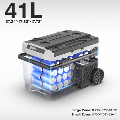 41L Portable Fridge/Freezer w/Car Fridge Freezer App Remote