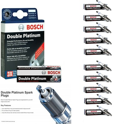 10 OE Double Platinum Spark Plug 8103 For 1997 Ford E-350 Econoline Club Wagon