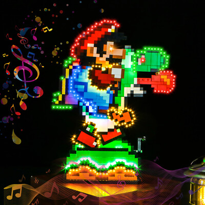 LocoLee LED Light Kit for LEGO 71438 Super Mario World : Mario & Yoshi Lighting