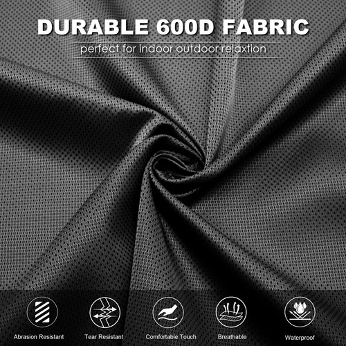 NAIZEA Oversized Camping Chair, Portable Folding Chairs Lounge with Side Pocket