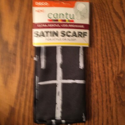 Lot Of 2 Cantu Extra Gentle Less Breakage Satin Scarf for Style or Sleep - Deco