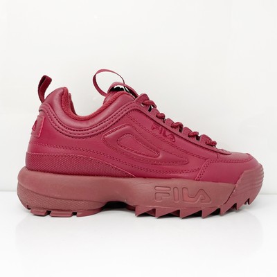 

Женские кроссовки Fila Disruptor II 5FM00695-600 красные повседневные туфли размер 6, Красный, Disruptor II