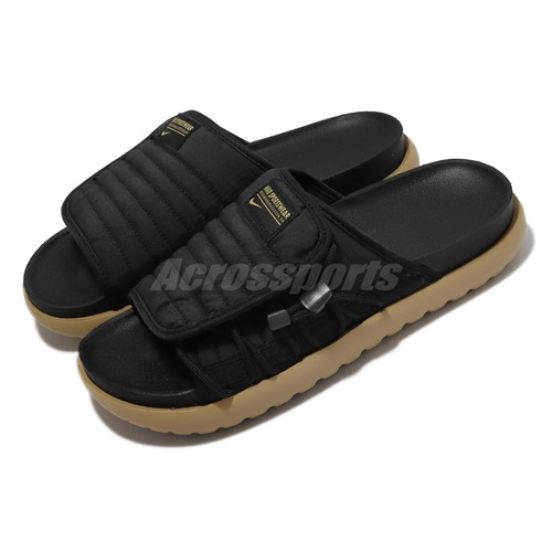 Мужские сандалии без шнурков Nike Asuna 2 Slide Black Sandals Gold DC1457-004