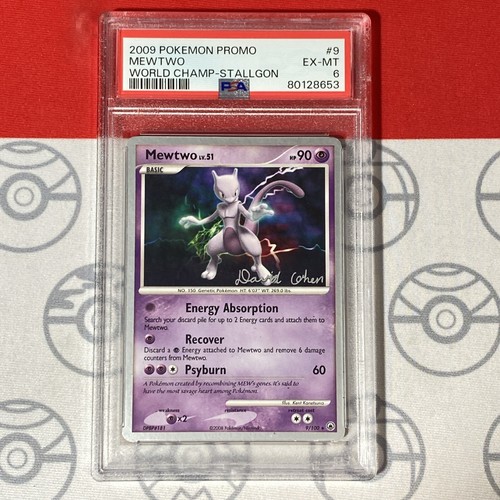 PSA 6 EX/MT Mewtwo 9/100 Pokemon 2009 World Champ Stallgon