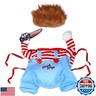 GOYOSWA Dog Halloween Costumes, Pet Deadly Doll Dog Costume Funny Dog Costumes Dog Halloween Costume Clothes for Small Medium Large Extra Large Dogs Pets (Medium)