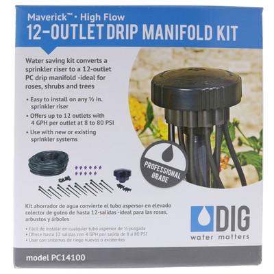 Dig DIG Maverick 12-Zone High Flow Sprinkler Converter Kit 4 Gph