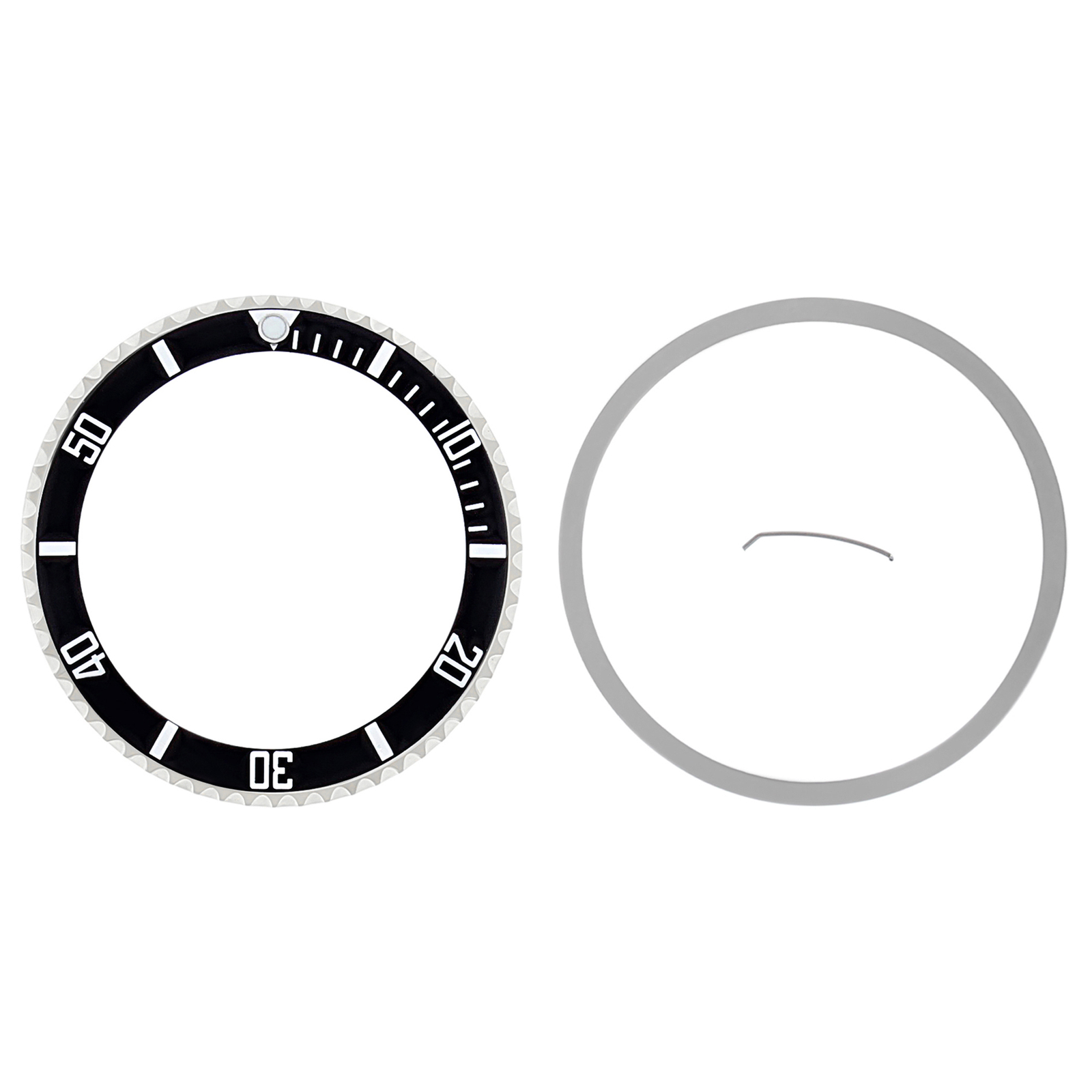 ROTATING BEZEL + INSERT FOR ROLEX SEADWELLER WATCH 16660 16600 INSTALLED BLACK