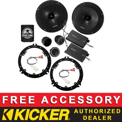 KICKER CSS654 6.5'' OEM SPEAKER REPLACEMENT FULL KIT FOR SUBARU WRX/STI 2016-20