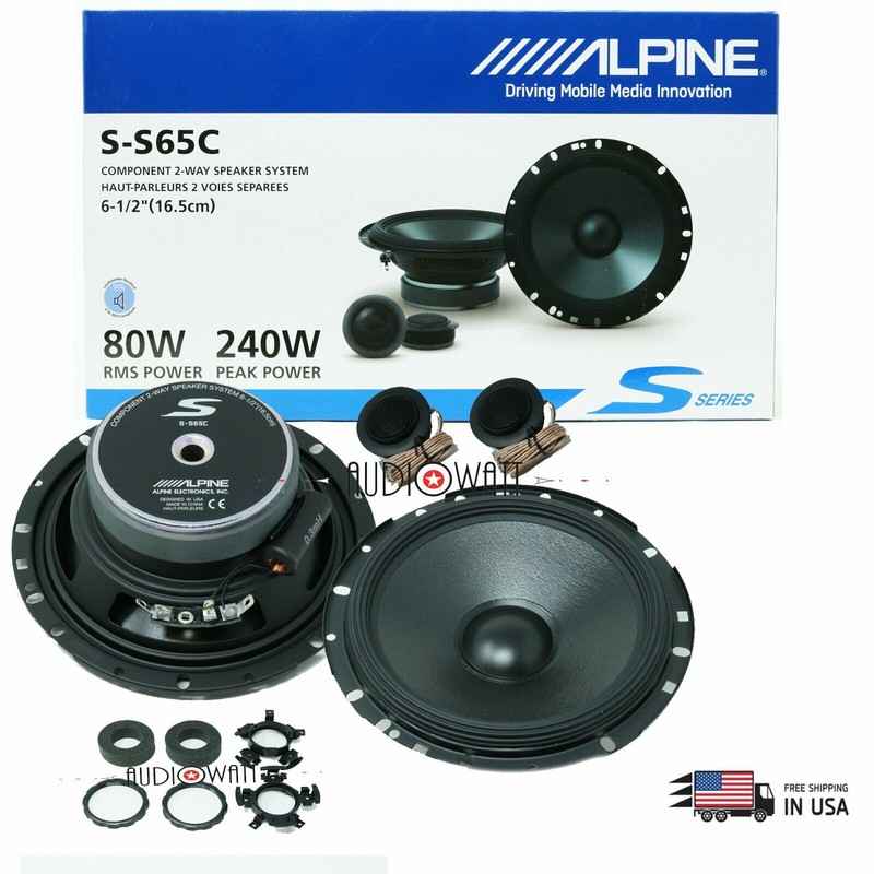 alpine 6.5 coaxial speakers