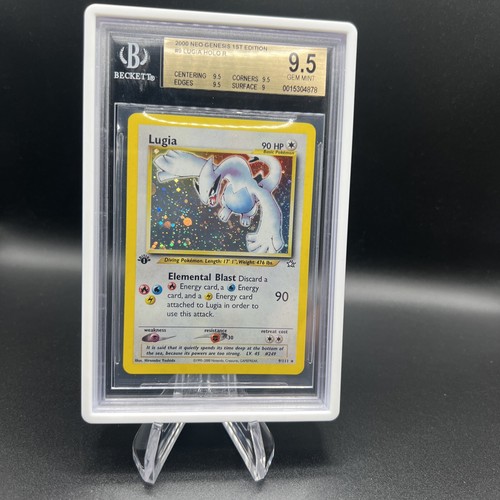 Lugia Neo Genesis 1st Edition Holo Rare BGS 9.5 Pokémon With Lugia Neo Genesis 1st Edition Holo Rare BGS 9.5 Pokémon With