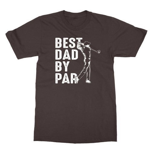 Best Dad By Par Funny Golf Pun Golfer Father's Day Gift Golfing Men's T-Shirt