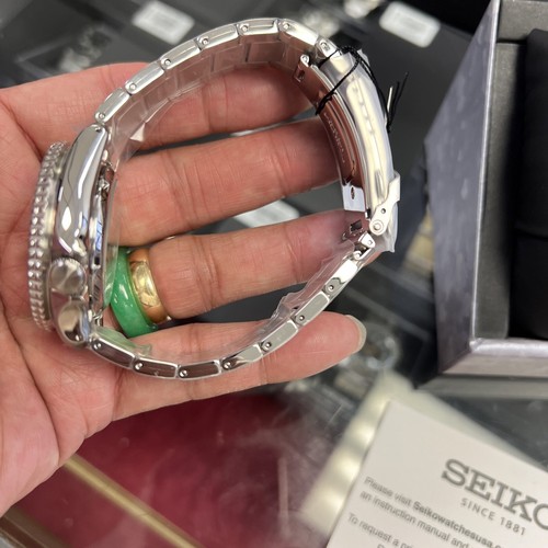 Pre-owned Seiko 5 Sports 42.5 Mm Automatic Stainless Steel Black Dial Watch - Srpd55k1??