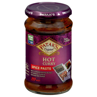 Patak's Paste Curry Extra Hot 10 oz (Pack of 6)