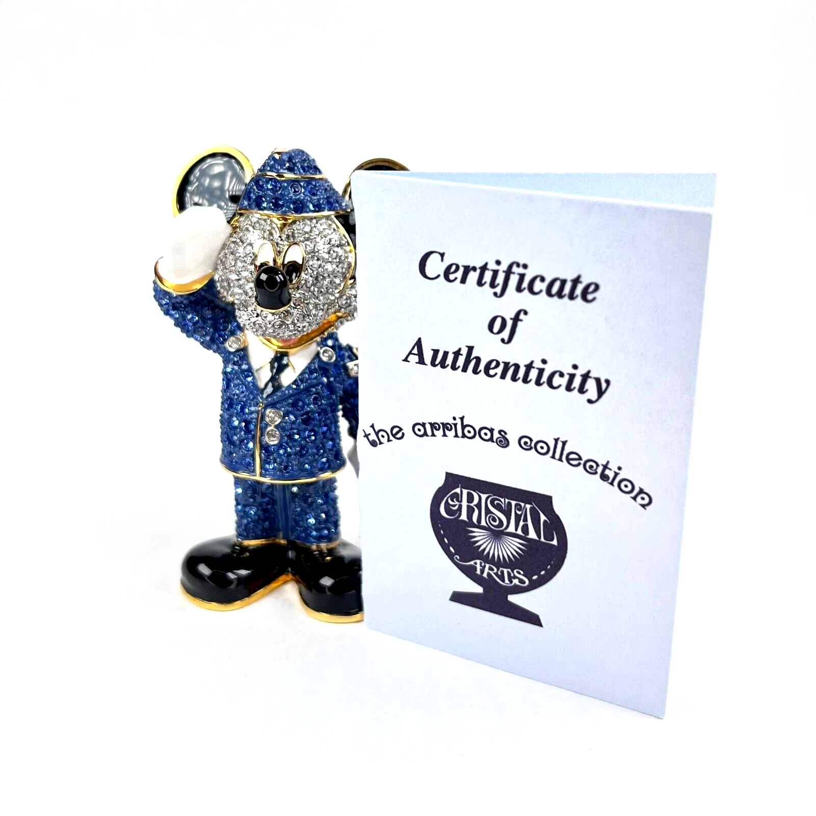 Arribas Brothers ミッキーミニー置物 New Disney Arribas Brothers Swarovski 50th Celebration