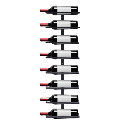 8-Tier Vertical Wine Rack Wine Rack Wall Mounted Wine Storage Holder for Kitchen