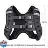 Prodigen Weighted Vest for Women and Men 8 Lbs with Reflective Stripe and Double Adjustable Buckle Straps Weight Vests for Strength Training, Jogging, Cardio, Weight Loss, Muscle Building, Black