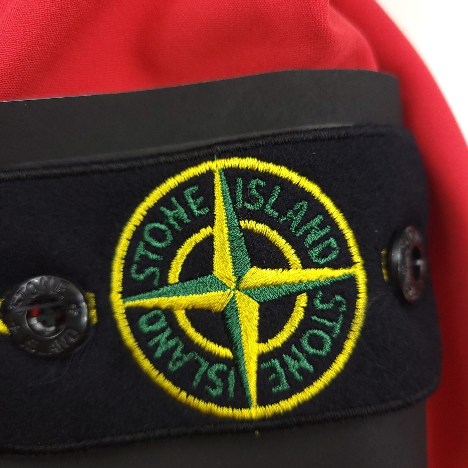 Pre-owned Stone Island $760  Light Outerwear Softshell Hooded Jacket In Red Mens Size Large