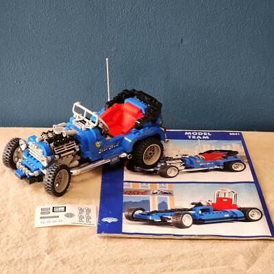 LEGO Model Team Blue Fury #5541, Vintage 1995, 100% Complete + New Sticker Sheet