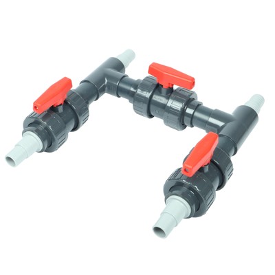 Wacredo Wärmepumpen Anschluss-Set Ø 50 mm Bypass Anschlussset Solar Heizung Pool