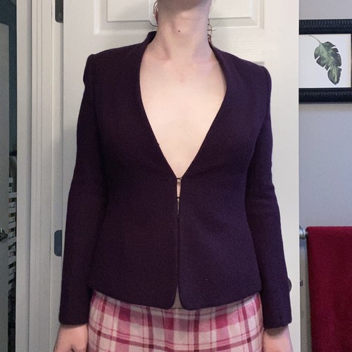 ESCADA 柄コート 1980s ESCADA Reversible Bouclé Tweed Wrap Coat — Wayward