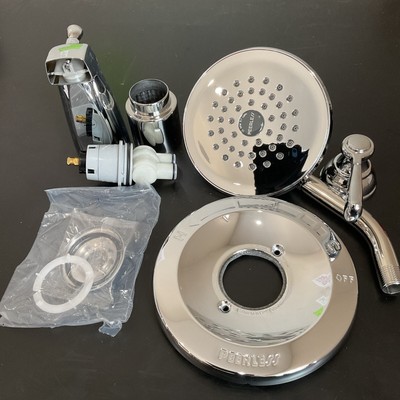 Peerless Elmhurst 1-Handle Wall Mount Tub Shower Trim Kit. Chrome. PTT14465. M16