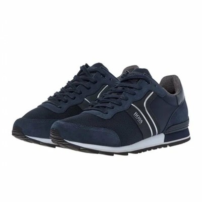 navy running trainers