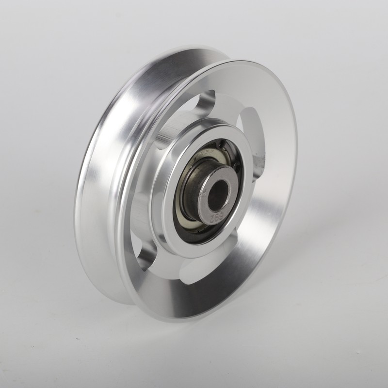 4 Pcs 88MM Universal Bearing Pulley Wheels Cable Gym Fitness Equipment Aluminum