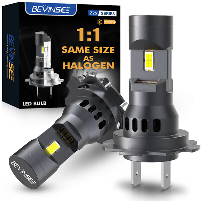2x H7 LED Headlight Bulbs Canbus Bright For Mercedes E-Class W211 W212 E350 E550
