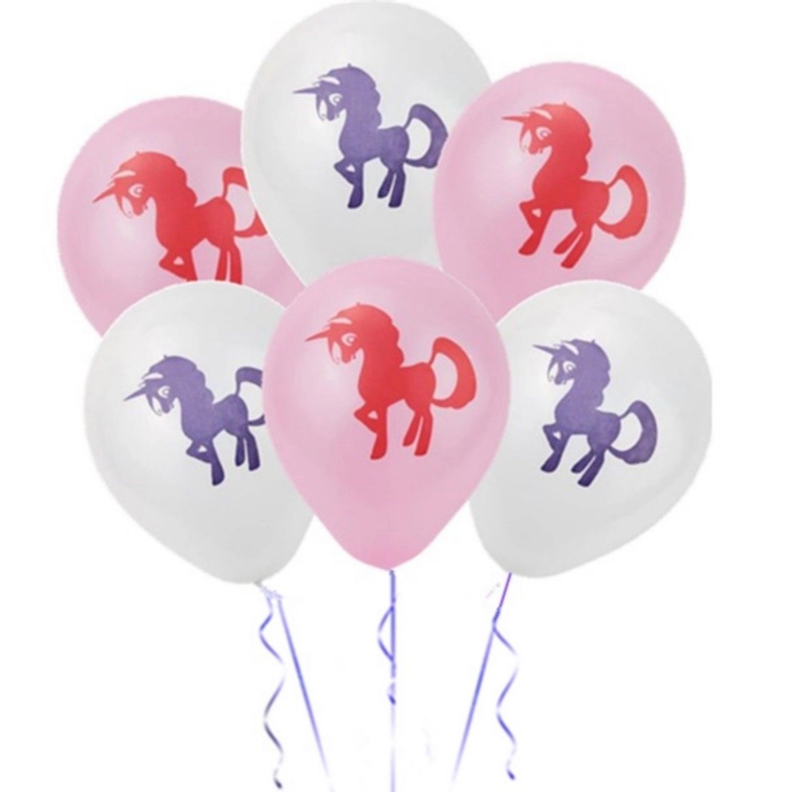 10pcs Unicorn 10 Latex Balloons Birthday Party Decorations Girls