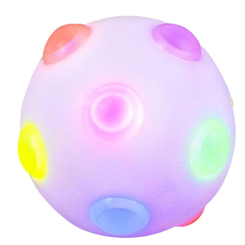 Flashing Bouncing Ball Puppy Jumping LED Light Toy Kids Activation Dog Pet Toy