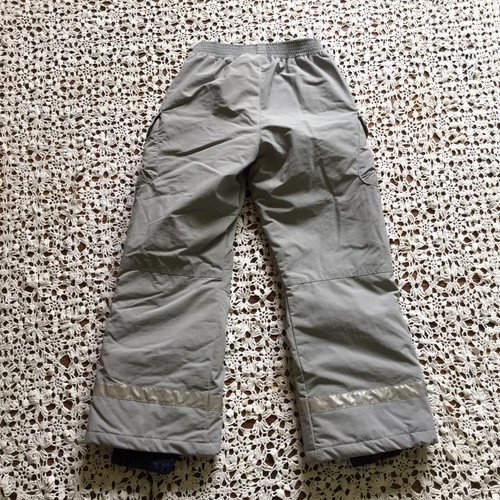 Hanna Andersson Kids Snow Pants 140 or 10 Youth Gray Waterproof Unisex Boy Girl
