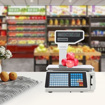 66LBS Digital Label Printing Computing Scale Price Market Printer Food Scale USA