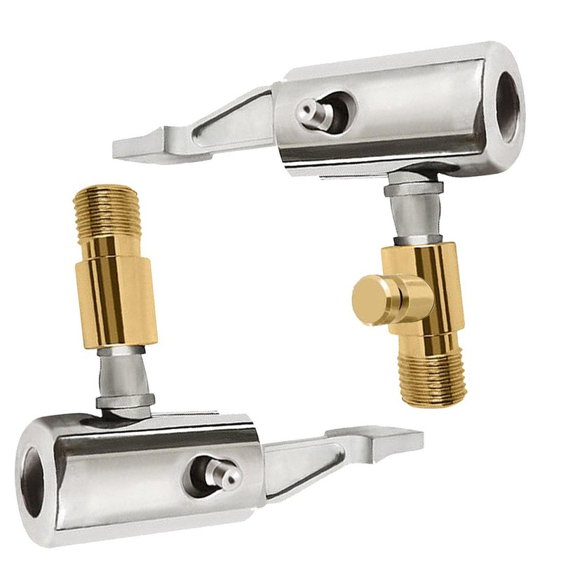 Car Air Inflator Pump Hose Nozzle Adapter Tire Chuck Valve Clip Connector