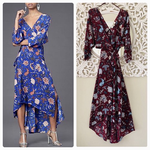 DIANE von FURSTENBERG サイズ2 シルク100% Diane von Furstenberg Paneled Silk Maxi Dress in Calloway