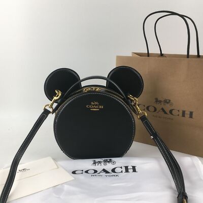 NEW COACH Disney X Coach Mickey Mouse Ear Bag Crossbody