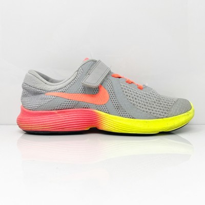 Nike Girls Revolution 4 AR2421-001 Серые кроссовки для бега Размер 3Y