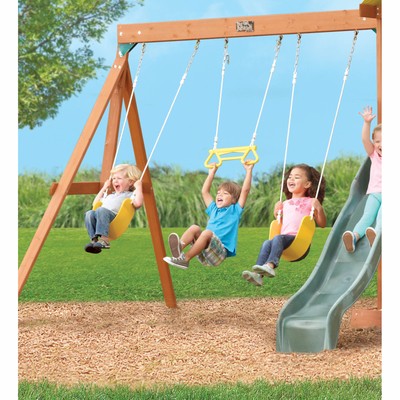 Brand NEW KidKraft Springfield II Wooden Swing Set SW-F24017