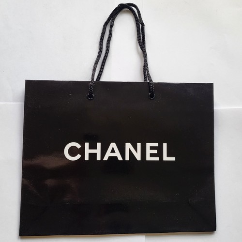 NEW Chanel Gift Bag Classic Black  Empty Paper Bag Shopping