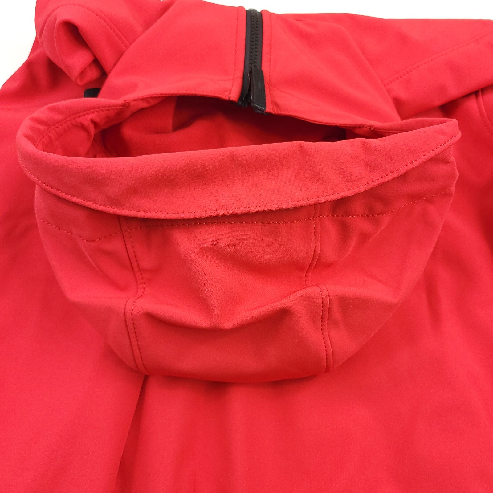 Pre-owned Stone Island $760  Light Outerwear Softshell Hooded Jacket In Red Mens Size Large