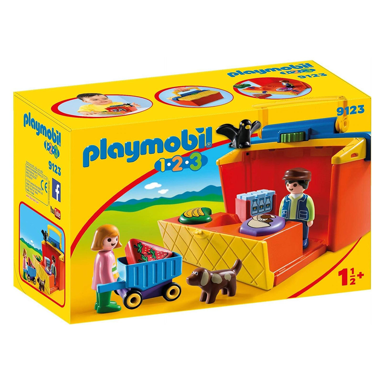Игровой набор Playmobil 123 Возьми с собой на рынок, 9123 шт., НОВЫЙ, В НАЛИЧИИ 