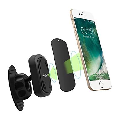 2 Pack Strong Magnetic Dash Mount for Phones and Devices. 360º Rotation. Compact