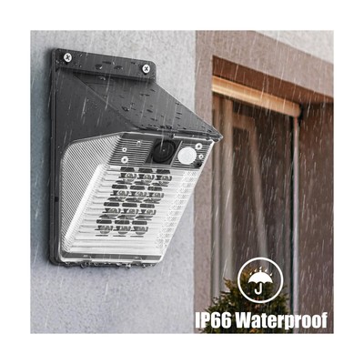ENSTER Solar Security Camera Wall Light Wireless Outdoor, 1080P Floodlight Ca...