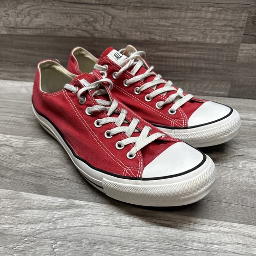Unisex Size 13 CONVERSE Chuck Taylor ALL STAR LOW TOP Red