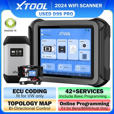 USED XTOOL D9SPRO Online Programming Coding Scanner Topology Car Diagnostic Tool