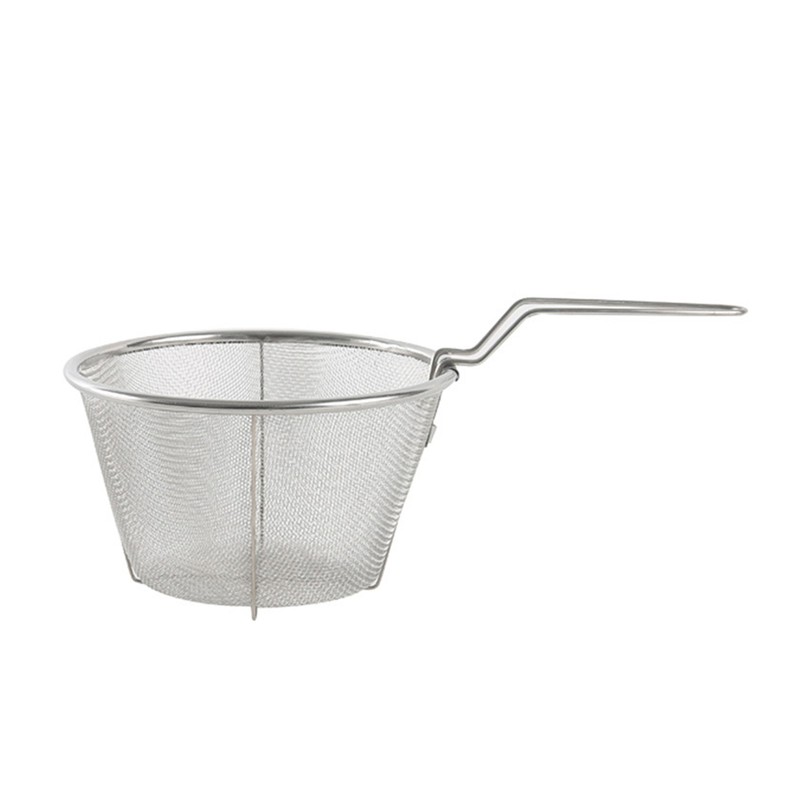 Stainless Steel Frying Strainer Sieve Fine Mesh Deep Fry Chip Fryer Basket