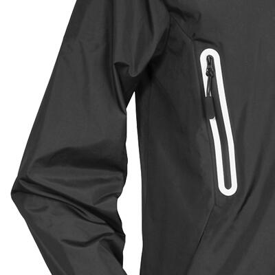 SEALEY HEATED RAIN JACKET 5V - SMALL. WATERPROOF JACKET WITH THREE CARBON FIBRE