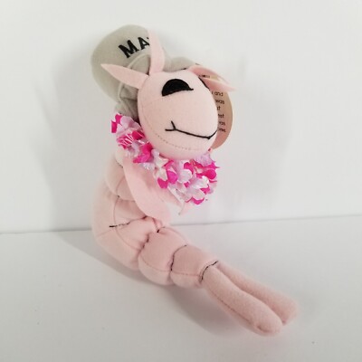 Fiesta 11.5'' Bubba Gump Louie the Shrimp Plush Maui Pink Stuffed Animal Aloha
