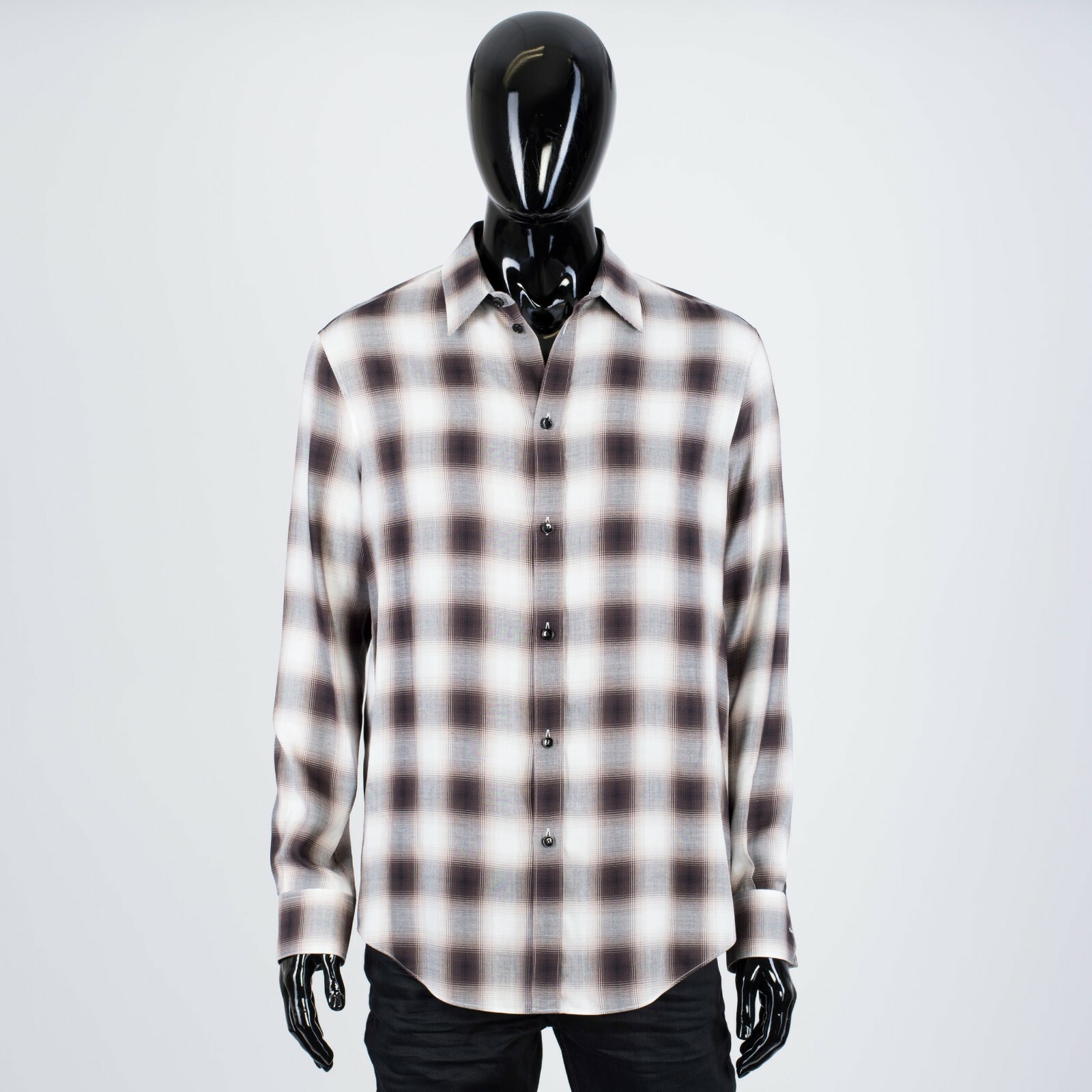 CÉLINE 890$ Men's Longsleeve Flannel Shirt - Checkered CÉLINE 890$ Men's Longsleeve Flannel Shirt - Checkered