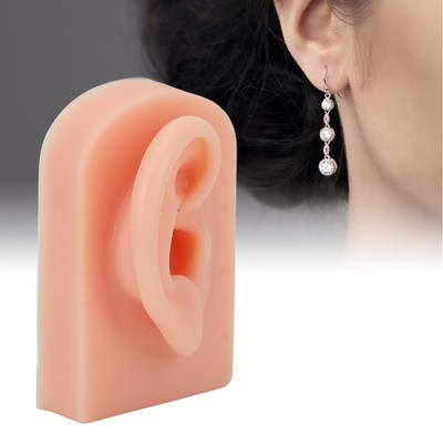 Silicone Ear Model Soft Flexible Right Ear Reusable Human Ear Model For Ear HPT